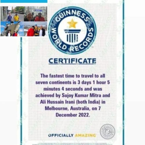 Guinness World Record Indian Duo Covers 7 Continents In The Least Time