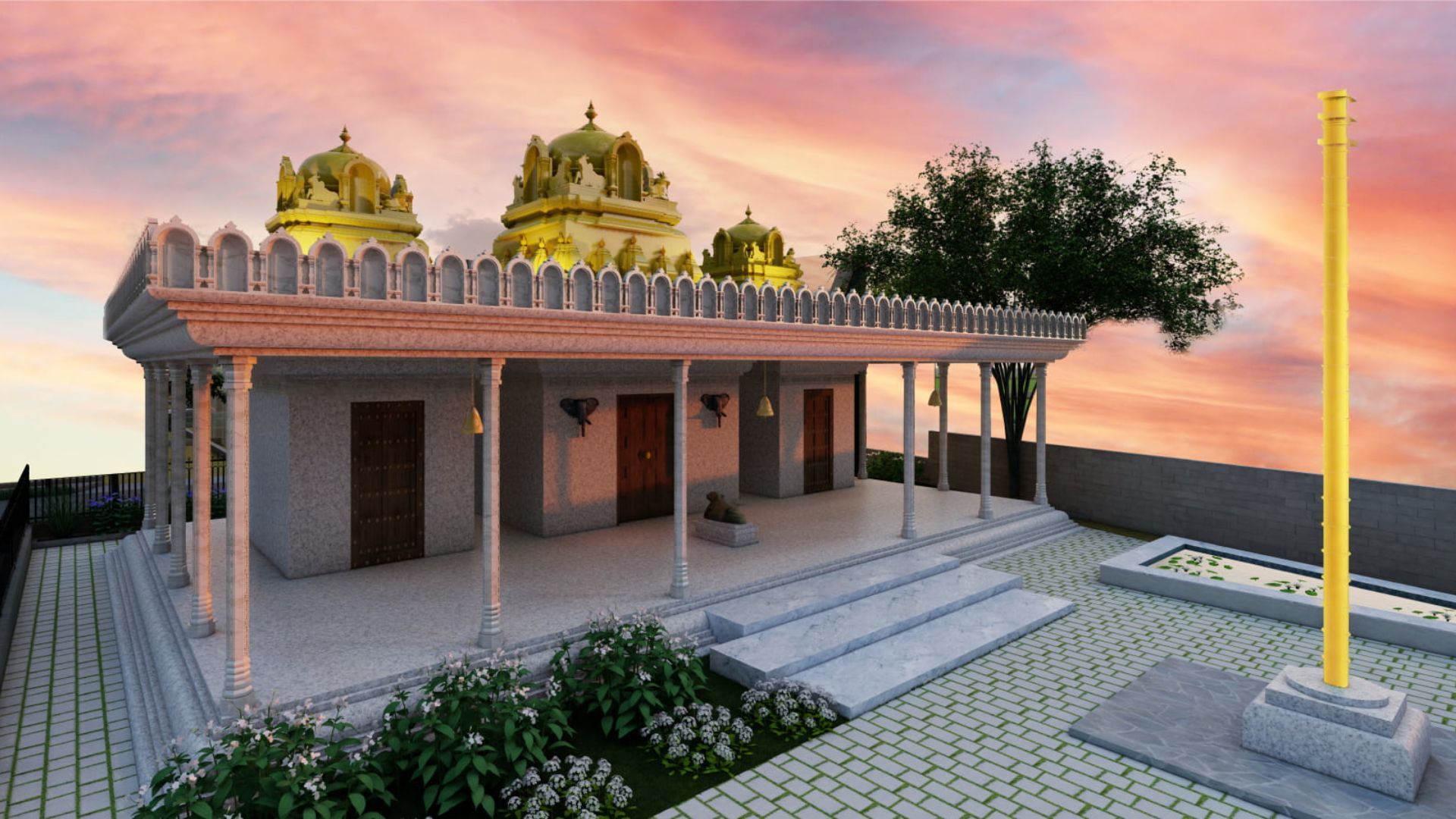 World S First 3D Printed Temple Opens In Telangana S Siddipet