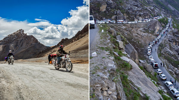 Manali-Leh Highway Chokes As People Plague The Mountains