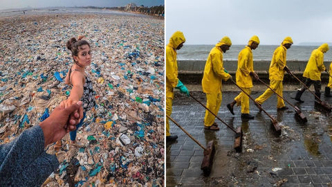 High Tide In Mumbai Washes 2 Lakh Kgs Of Garbage To The Shore