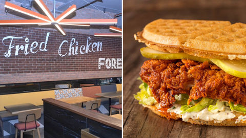Bruxie Brings The Californian Fried Chicken Waffle Sandwich To The Indian Table