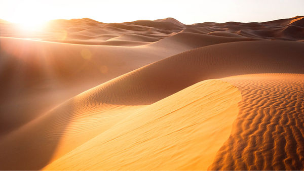 Sahara Desert Sandstorm Turns The Sky Orange Making It Visible From Space