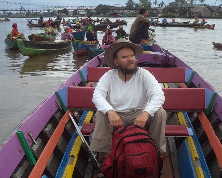 In a floating market in Banjarmasin