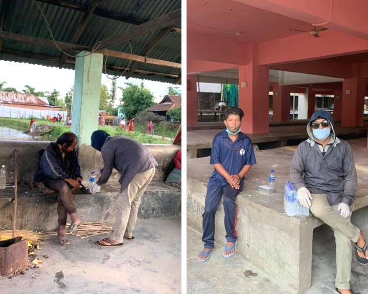 Cyclists Feeding Homeless Manipur