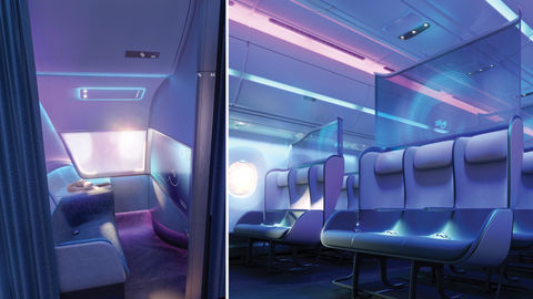 Straight From A Sci-Fi: This Is How Flight Cabins Could Look Like Post-Covid (Including UV Cleaning And Personal Wardrobes!)