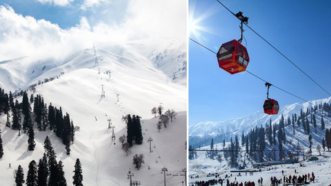 Gulmarg Reopens Gondola Ride For Tourists After Experiencing Season's First Snowfall