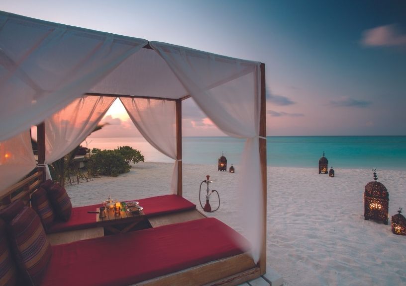 Beachfront cabanas