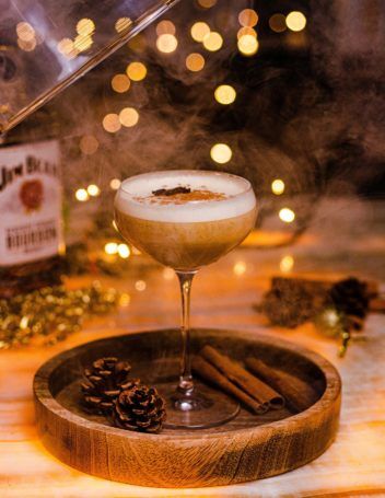 Dirty Chai Eggnog At The Leela Ambience Convention Hotel