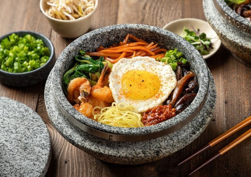 Prawn Sizzling Stone Bowl, YouMee