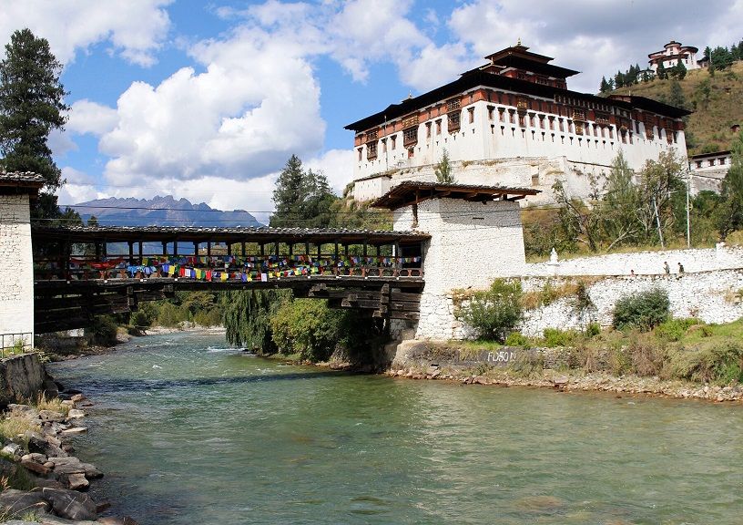 sacred hiking trail in Bhutan