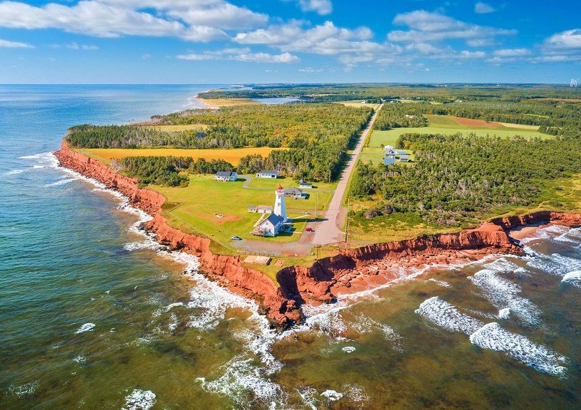 Walking route in Canada