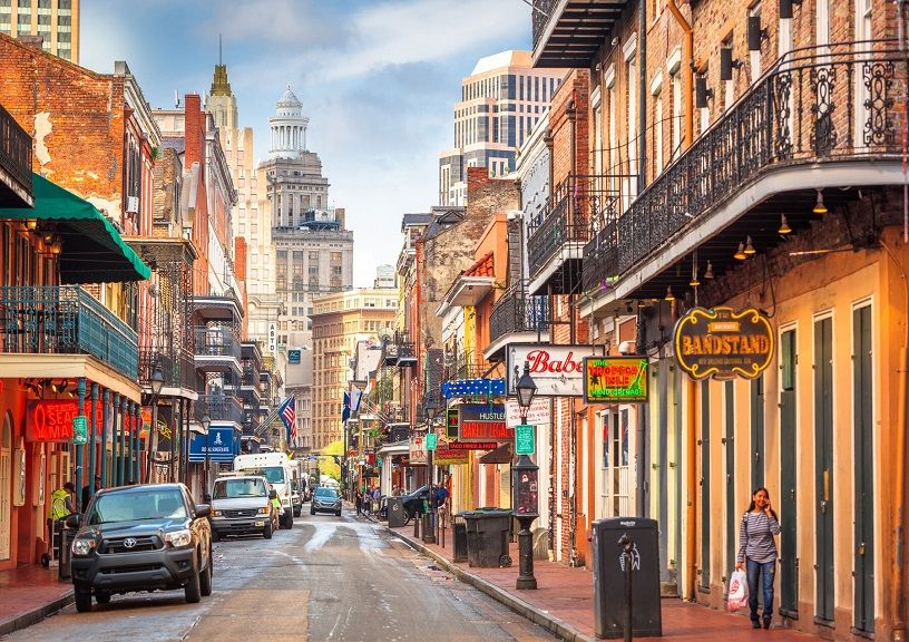 Bourbon Street, New Orleans, Louisiana, USA