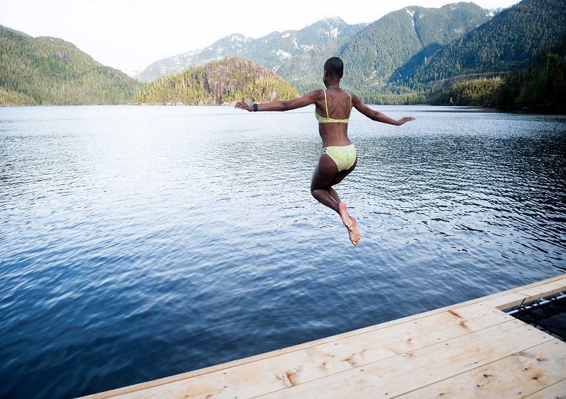 Floating sauna