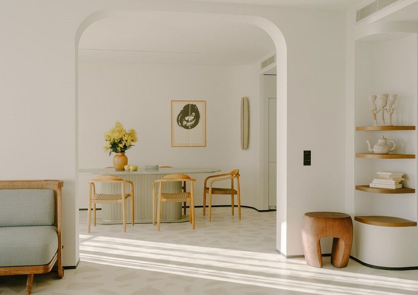 A room inside La Belle
