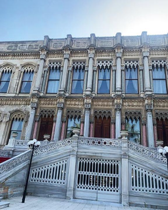 The facade of Çırağan Palace Kempinski.