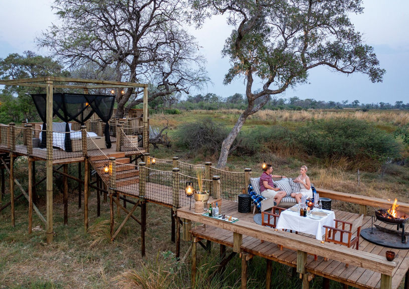 Luxury hotel sleep alfresco
