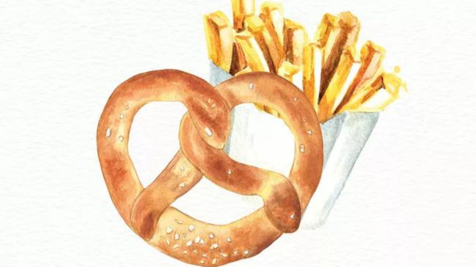 Pretzels and French fries