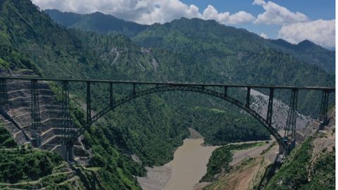 Chenab River In Jammu and Kashmir Now Boasts World's Tallest Railway Bridge