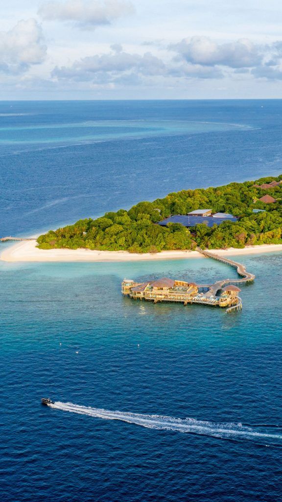 The shores of Soneva Fushi.