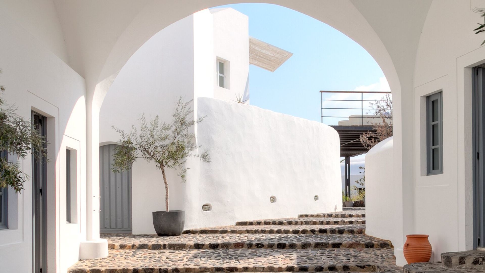 Santorini village