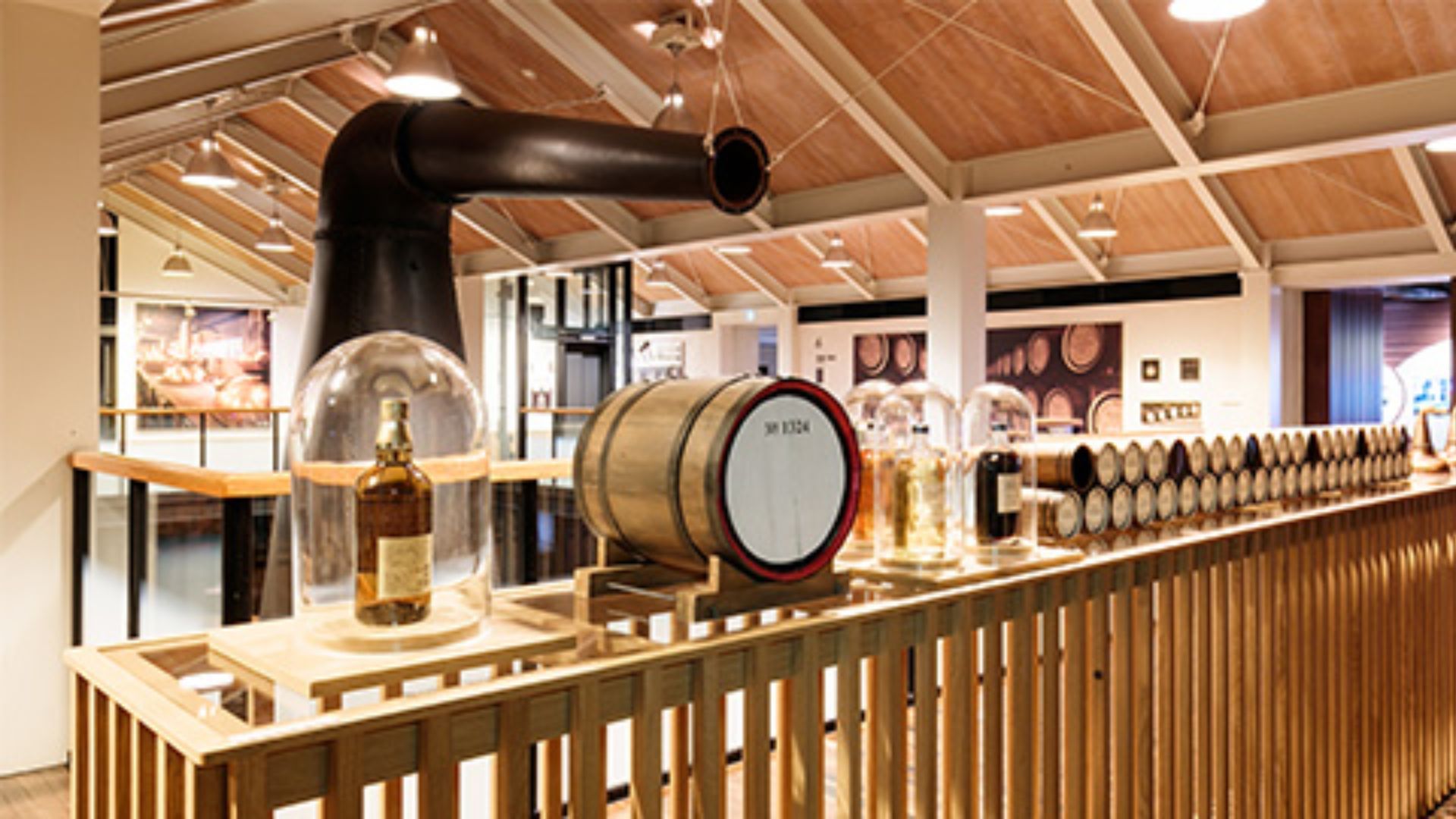 Distillation process at Yamazaki Whisky Museum