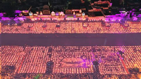 Ayodhya Deepotsav 2022 Enters Guinness Book Of World Records By Lighting 15.7 Lakh Diyas