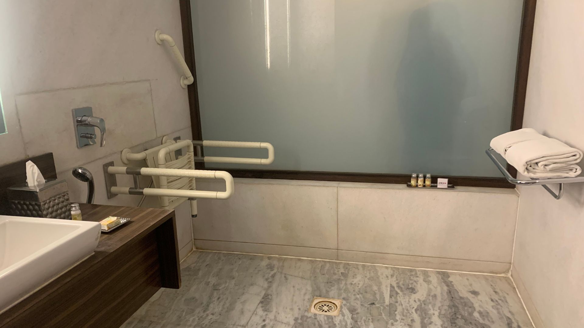 bathroom for physically challenged guests