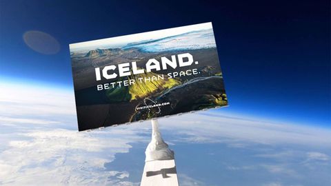Iceland’s Landscapes Are Out Of This World — And They Launched A Billboard Into Space To Prove It