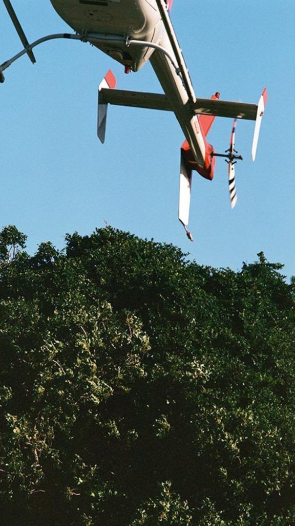 helicopter in Mozambique