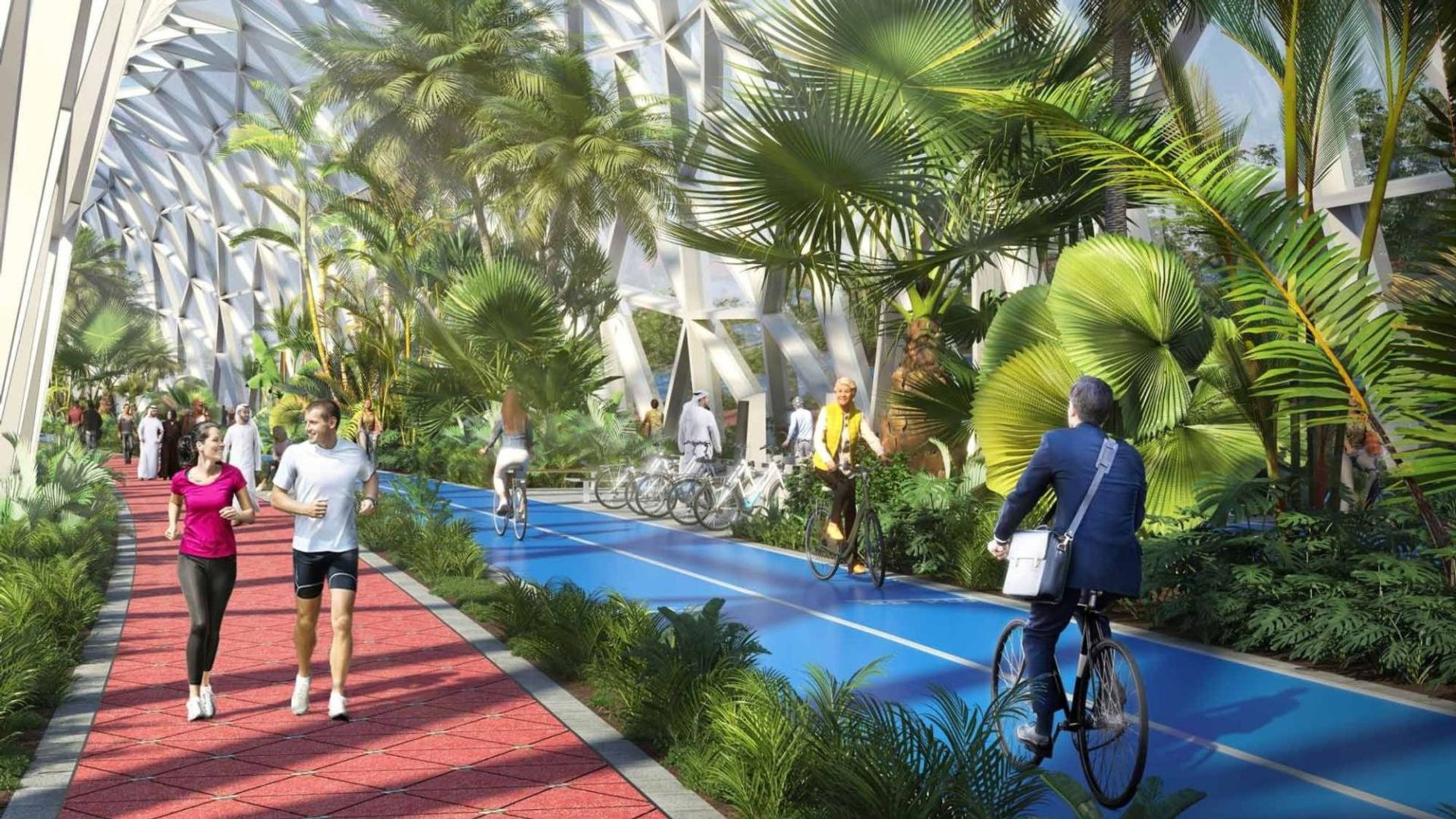 A 90 Km-Long Air-Conditioned Bike Path Is Coming To Dubai