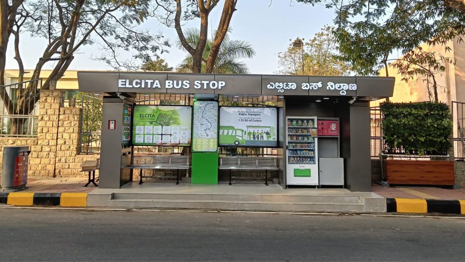 Bengaluru Gets Its First Smart Bus Stop In Electronic City