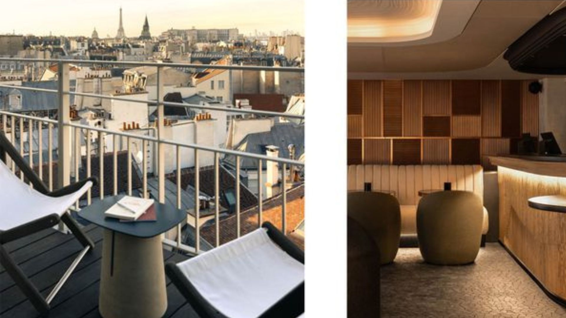 Paris hotel terrace