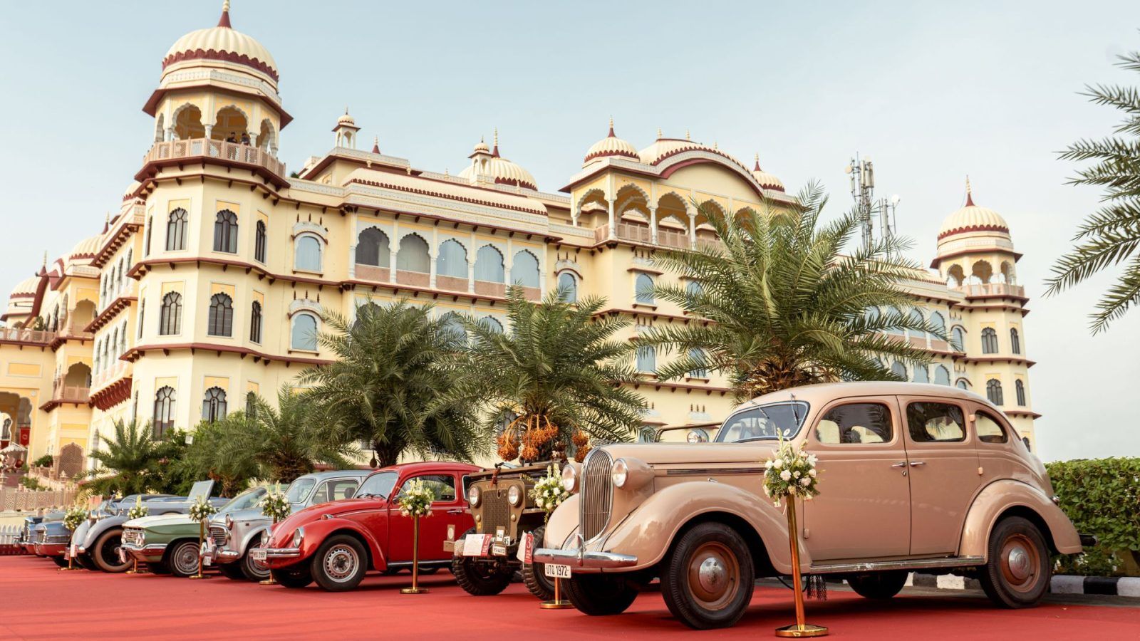 Vintage Car Rally Dazzles At The Iconic Noormahal Palace In Karnal