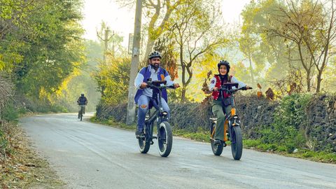 Exploring Udaipur's Countryside On An E-Bike