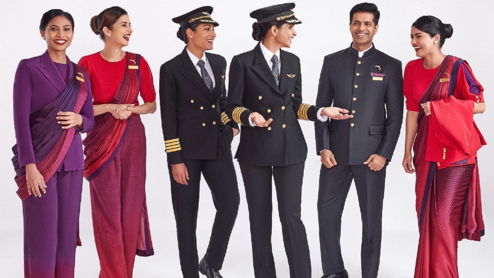 air india dress designer In Pictures: Reveals New Uniforms Designed By Manish Malhotra Manish malhotra Group Color:medium heather grey Best Sellers SH Millie Bobby Brown's Wedding