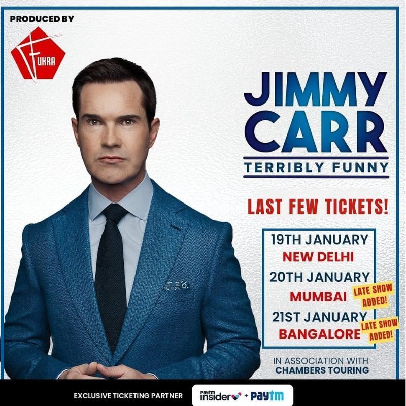 Jimmy Carr India Tour 2024 Dates, Cities, Venue, Tickets, And More