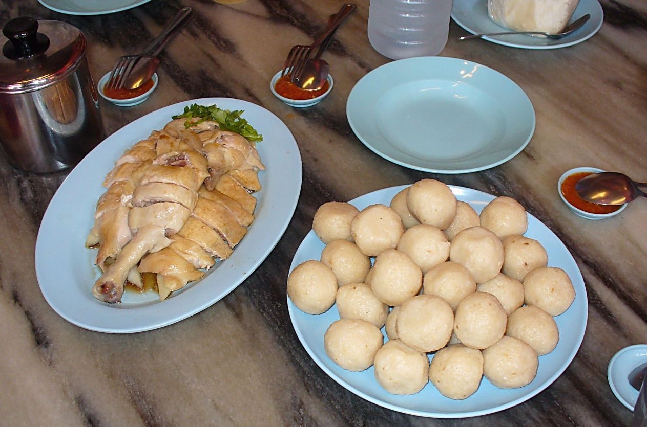 Malacca chicken rice balls: