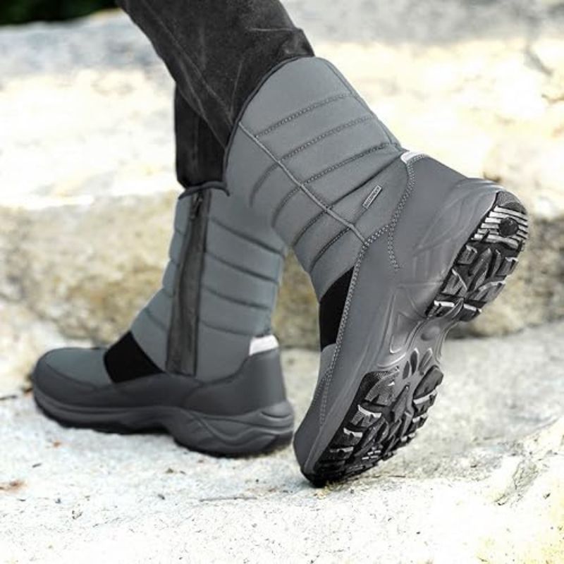 Silentcare Men's Winter Mid-Calf Snow Boots