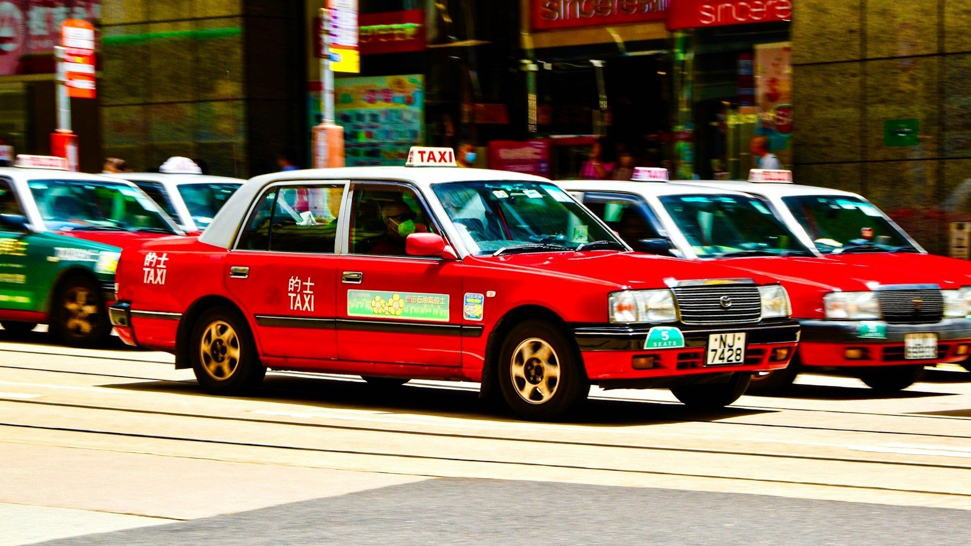 hong kong taxi e payment dashcam