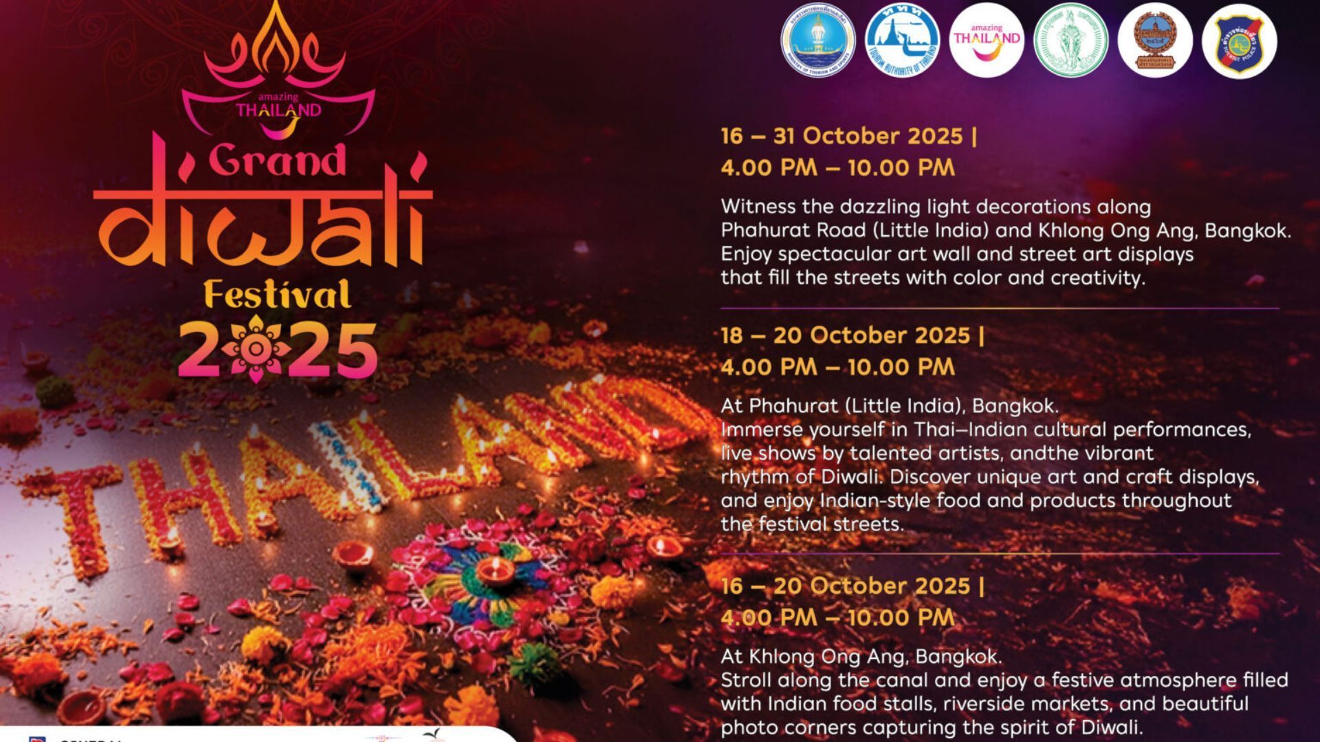 Thailand Grand Diwali Festival 2025 Your Best Festive Event In Bangkok Diwali Thailand Inline