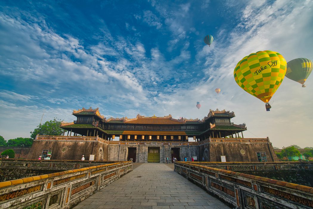 Hot Air Balloon over Citadel sky