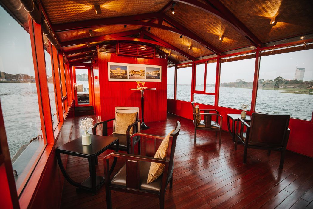 Boat at Azerai La Residence Hue travel guide