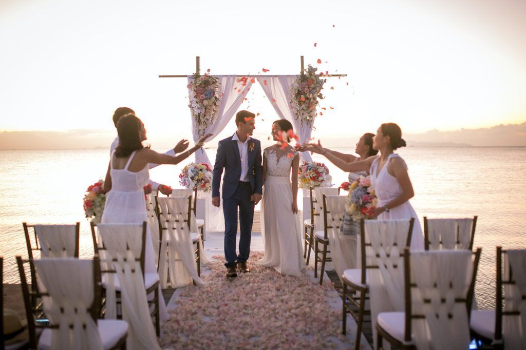 Beach Wedding at InterContinental Koh Samui Resort