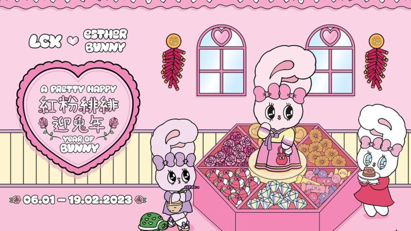 Pink Chinese New Year with Esther Bunny