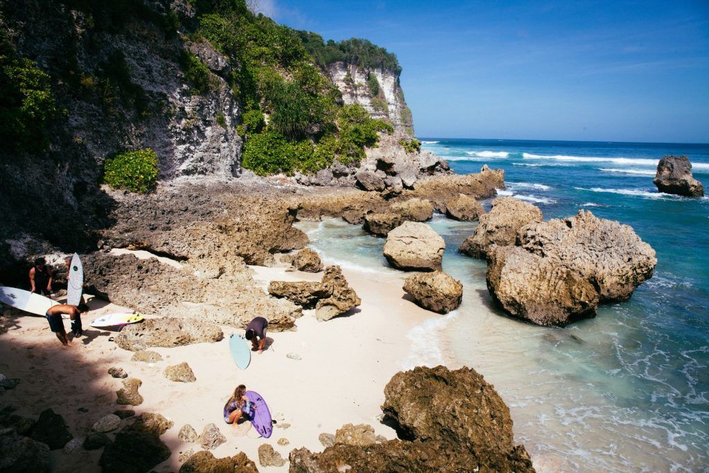 Uluwatu Surf Villas beach for surfing