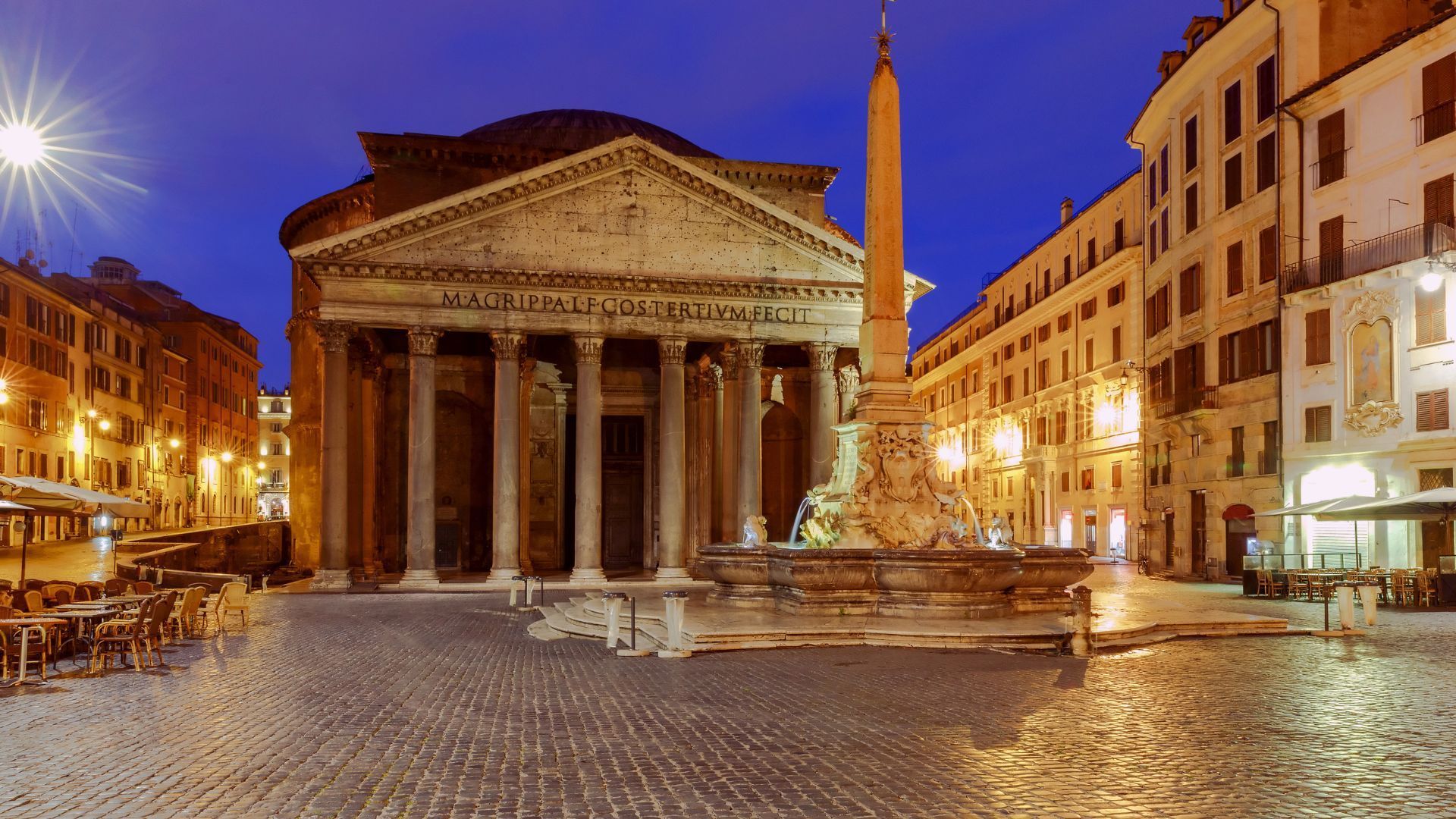 Pantheon At Night