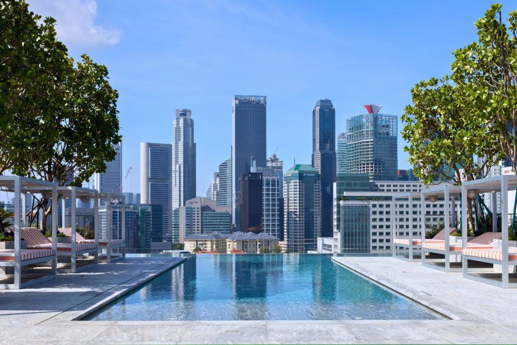 Canyon Club Rooftop Pool at Mondrian Singapore