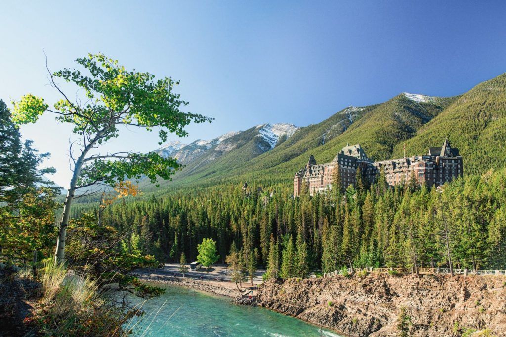 Fairmont Banff Springs in summer