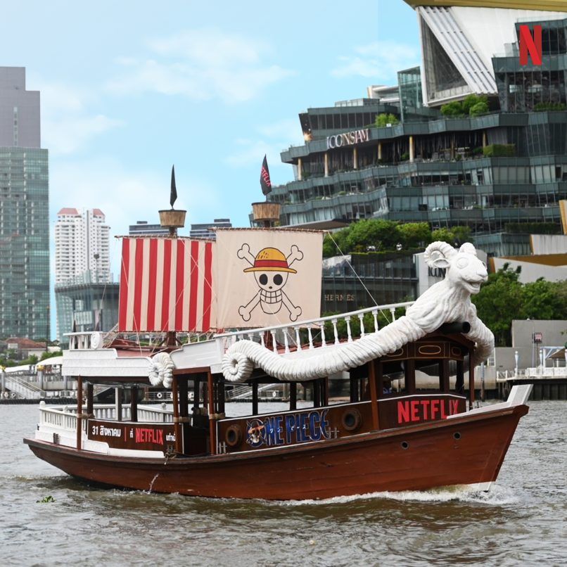 One Piece's 'Going Merry' cruises Chao Phraya this weekend