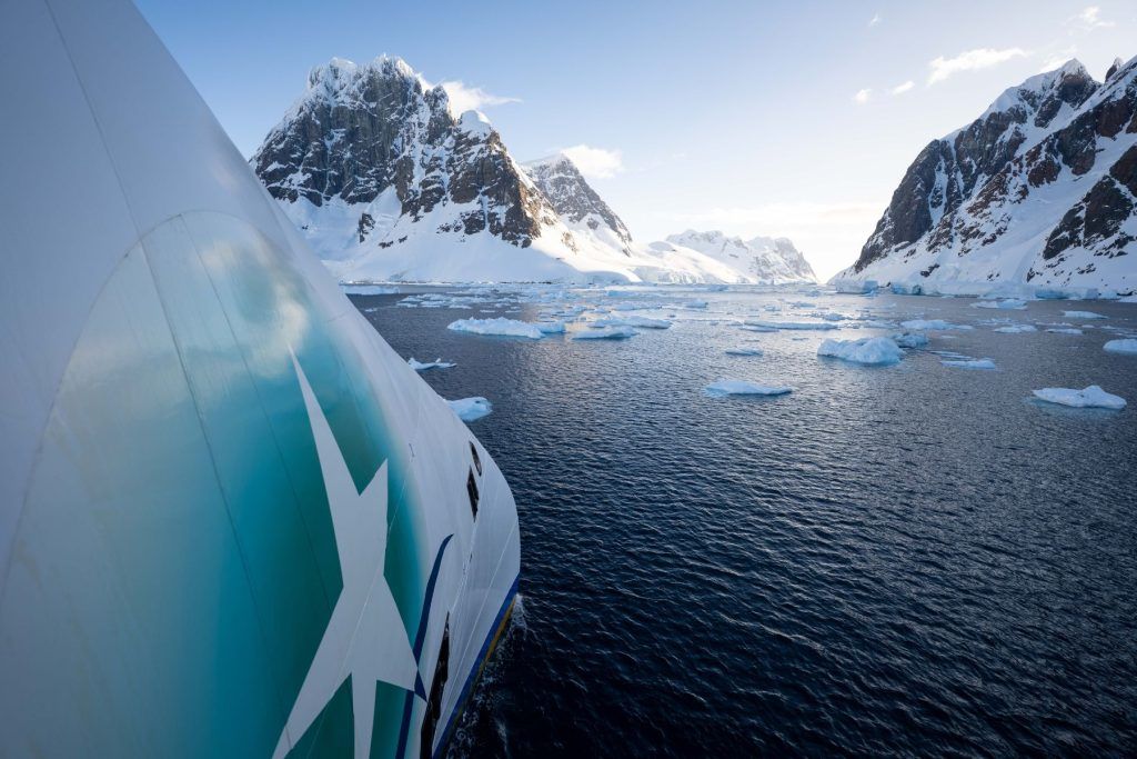 The Greg Mortimer in Antarctica